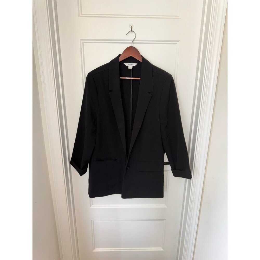 Old Navy - Taylor Relaxed Suit Blazer - Black Jack - Size L